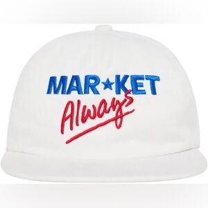Chinatown Market Always Have A Nice Day White SnapBack Baseball Hat Cap NWT